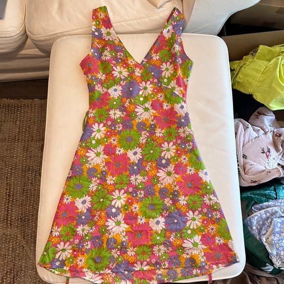 Peppermayo Exclusive - Audrey Vintage Slip Dress - 70s Floral - Picture 3 of 4